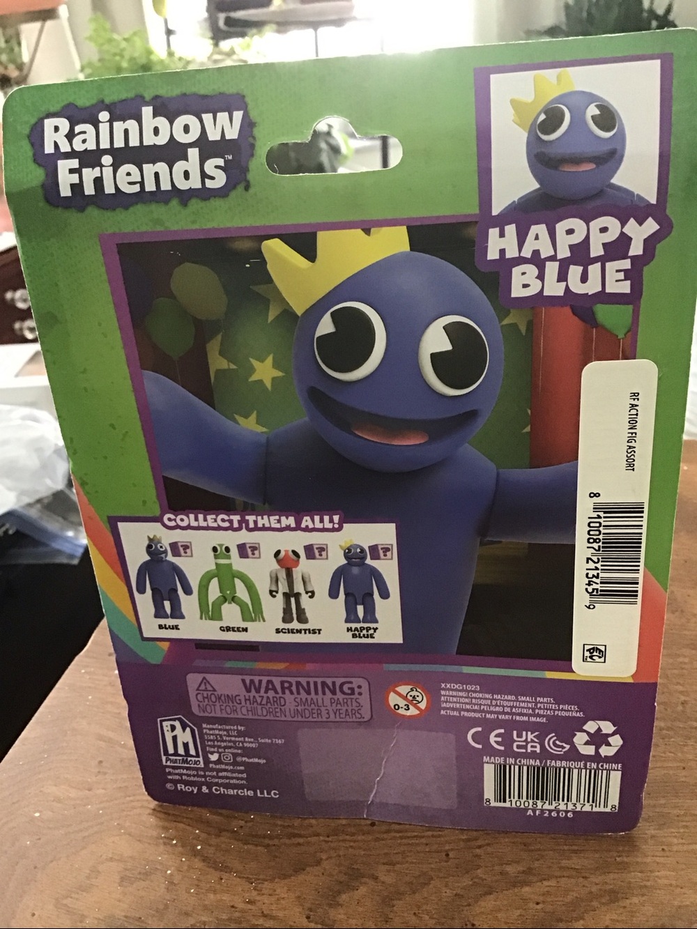 Rainbow Friends New/Sealed Happy Blue Rainbow Friends PhatMojo 2023 Series 1 - Picture 3 of 4